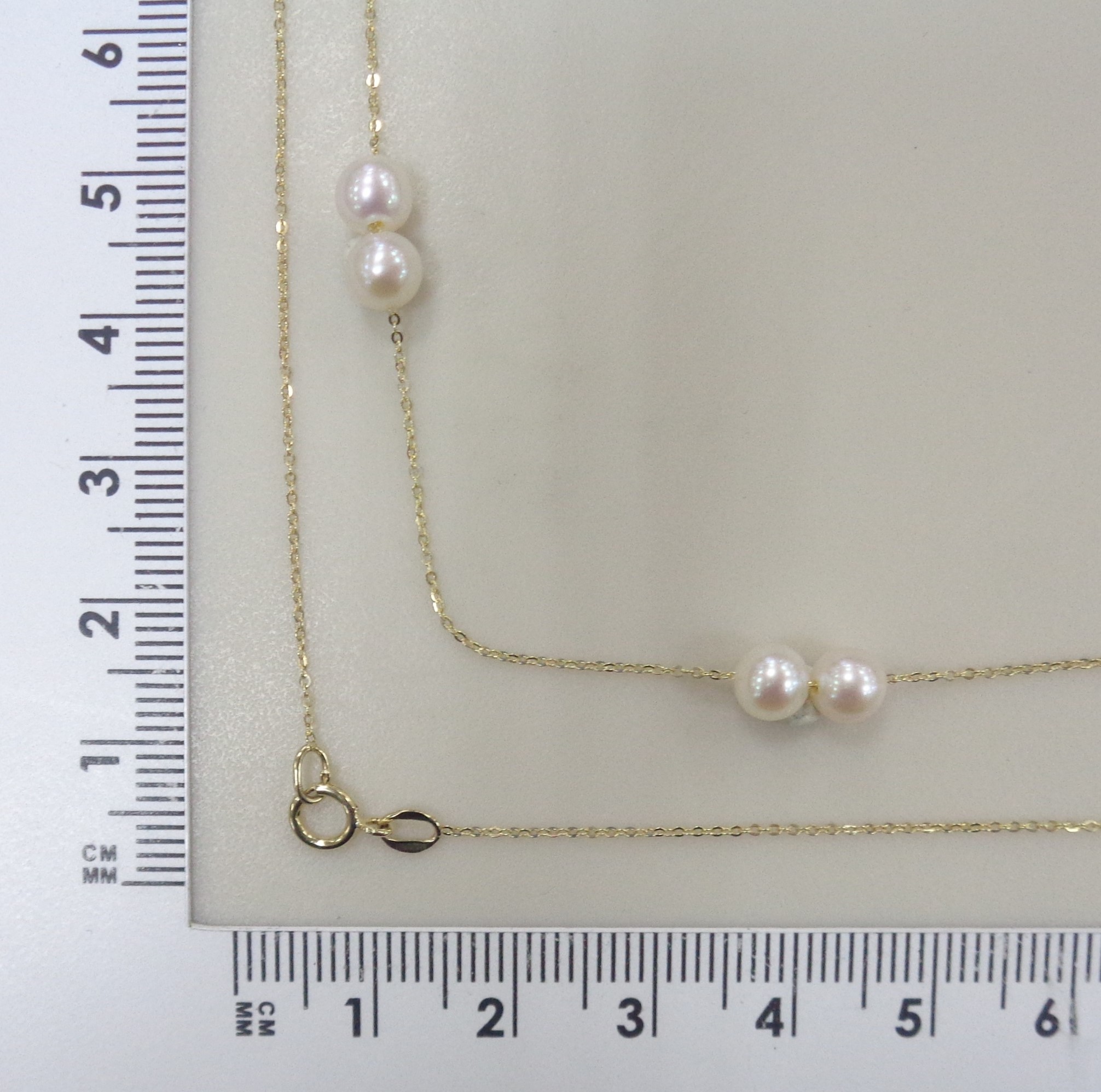 Колье из желтого золота с жемчугом